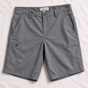 Weatherproof Vintage Men’s Gray Cargo Shorts Size 34 Lightweight Outdoor Hiking
